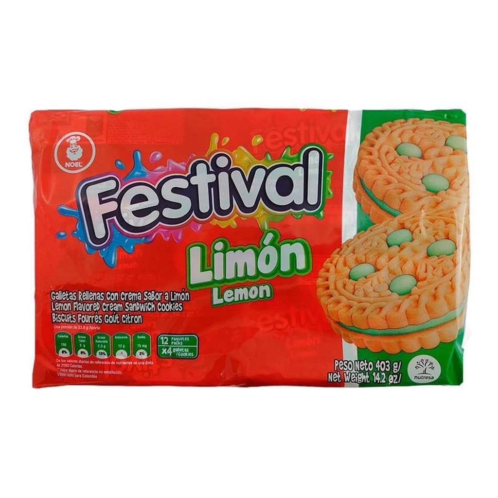 FESTIVAL SABOR LIMON PAQT. * 12 UND