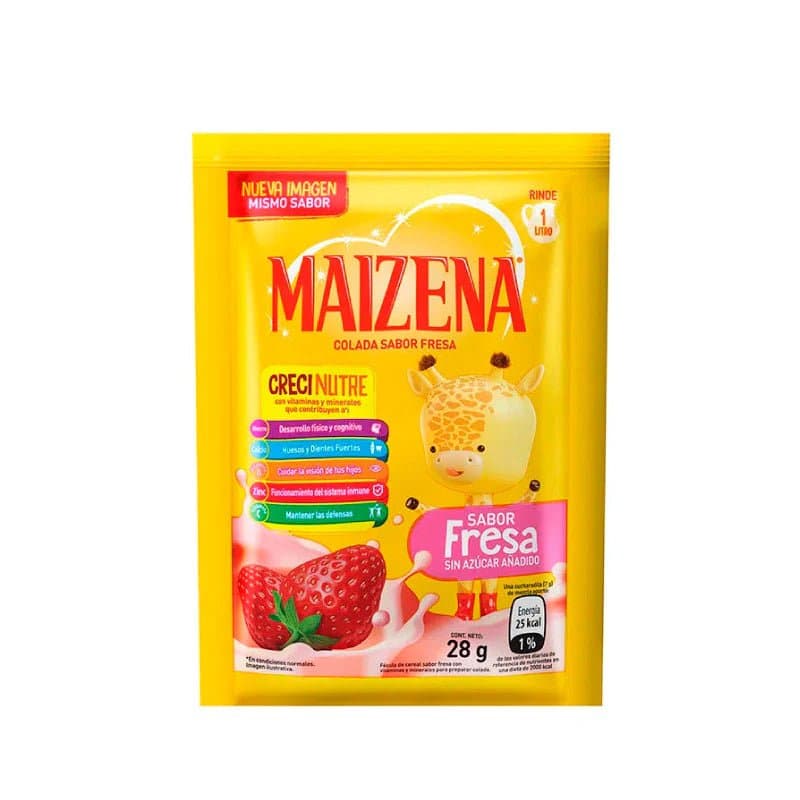 Sobre Colada Maizena Fresa 28g