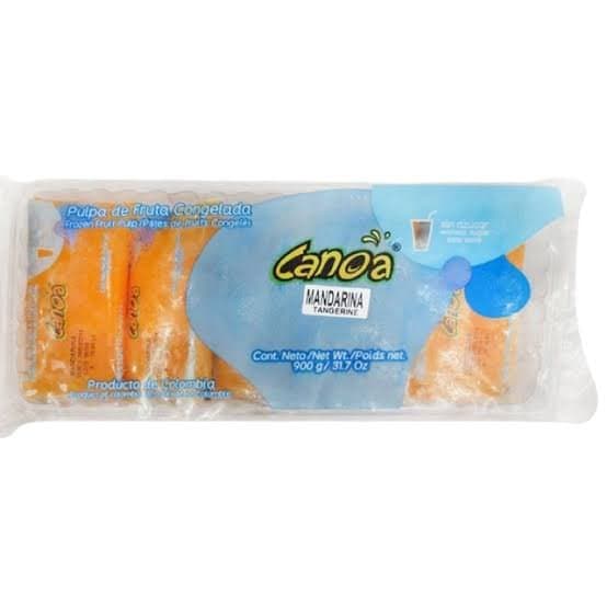 Pulpa Canoa Mandarina Display X 10 Sobres 900 Gr