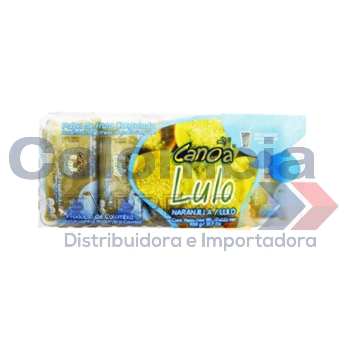 Pulpa Canoa Lulo Display * 10 Sobres 900 Gr