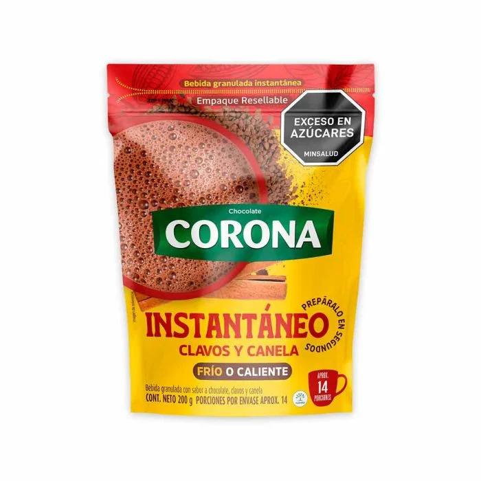 CHOCOLATE INSTANTANEO CORONA SOBRE 14g CHOCOLATE INSTANTANEO CORONA SOBRE 14g