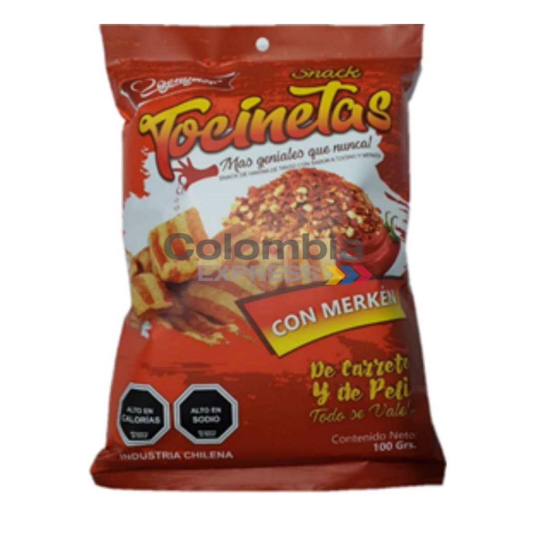 Tocineta picante 100 g. cj x 10 und